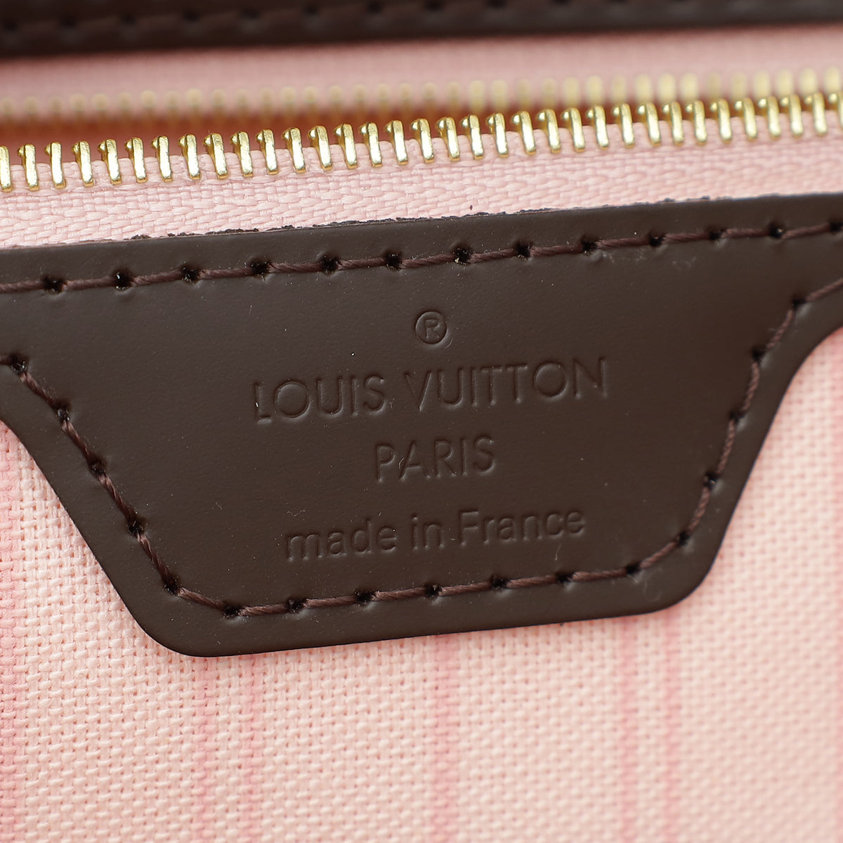 Louis Vuitton Damier Ebene Neverfull MM Bag W/ Pouch