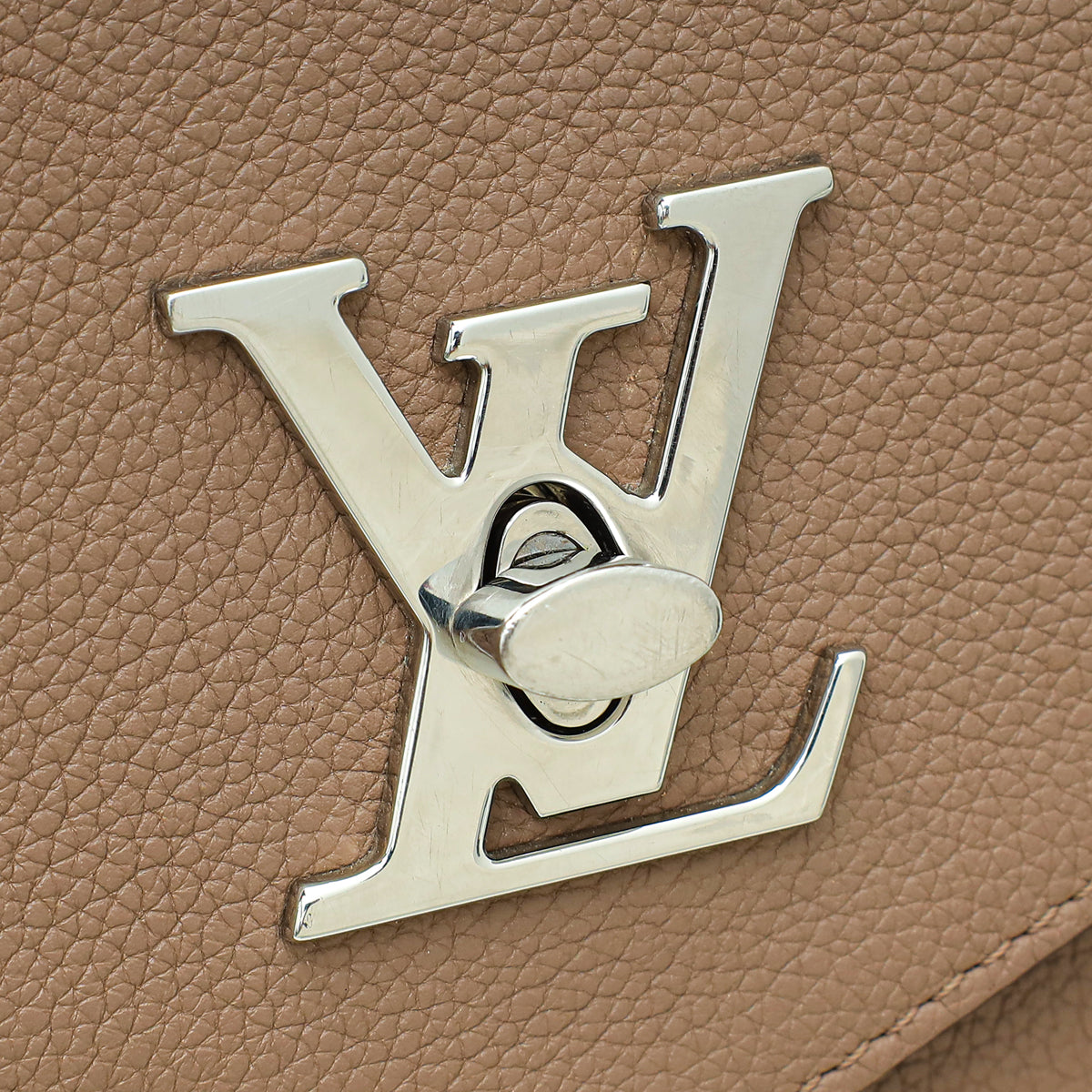 Louis Vuitton Taupe Glace Mylockme Satchel Top Handle Bag