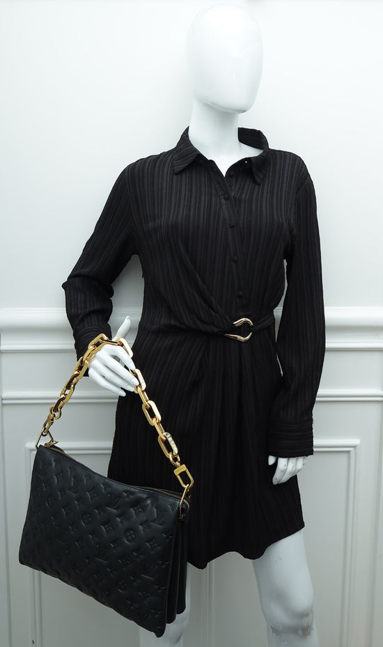 Louis Vuitton Noir Coussin MM Puffy Bag