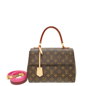 حقيبة Louis Vuitton Bicolor Monogram Cluny BB مع الأحرف الأولى من SH 