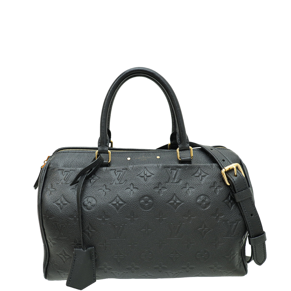 Louis Vuitton Black Monogram Empreinte Speedy Bandouliere 30 Bag-Louis Vuitton-THE CLOSET
