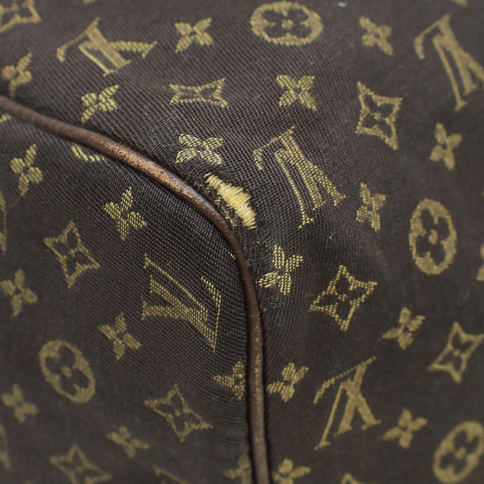 Louis Vuitton Ebene Monogram Mini Lin Speedy 30 Bag