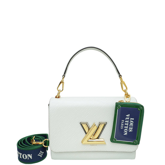 Louis Vuitton White Twist MM Top Handle Bag