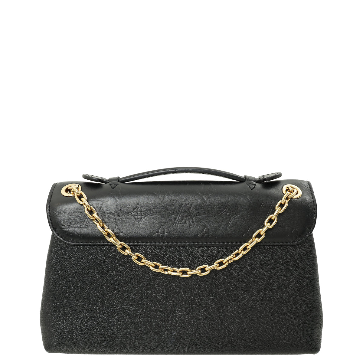 Louis Vuitton Black Monogram Cuir Plume Ecume Very Chain Shoulder Bag-Louis Vuitton-THE CLOSET