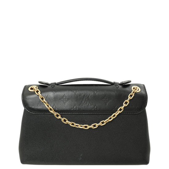 Louis Vuitton Black Monogram Cuir Plume Ecume Very Chain Shoulder Bag