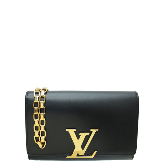 Louis Vuitton Black Chain Louise GM Bag