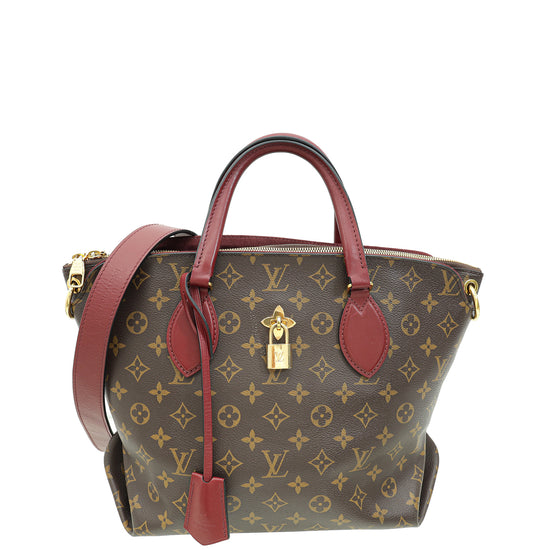 Louis Vuitton Monogram Bordeaux Flower Zipped Shoulder Bag