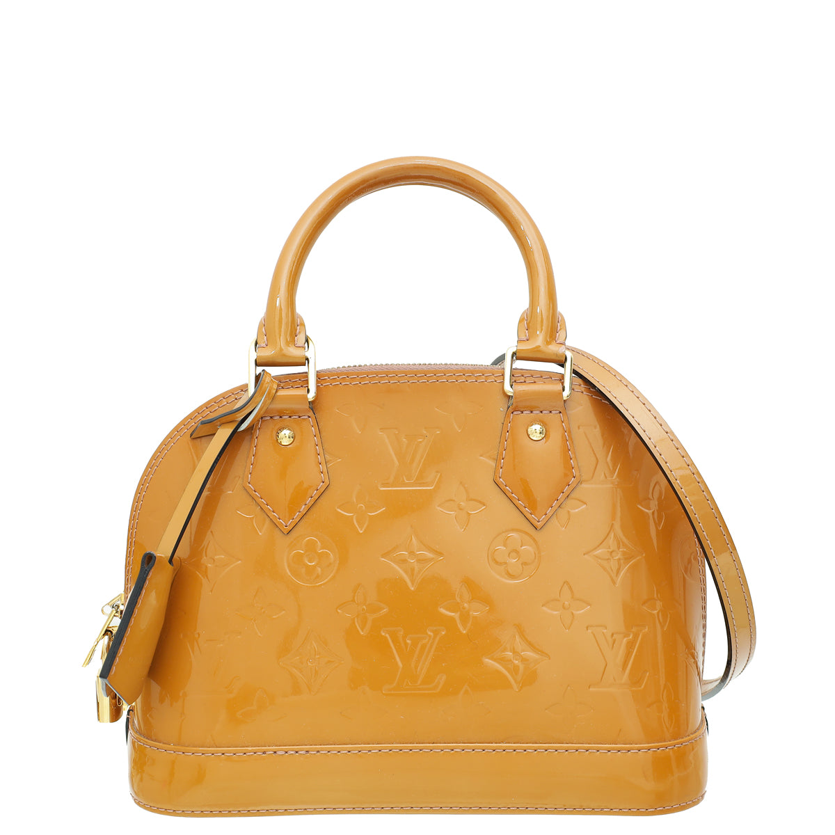 Louis Vuitton Noisette Monogram Vernis Alma BB Bag-Louis Vuitton-THE CLOSET