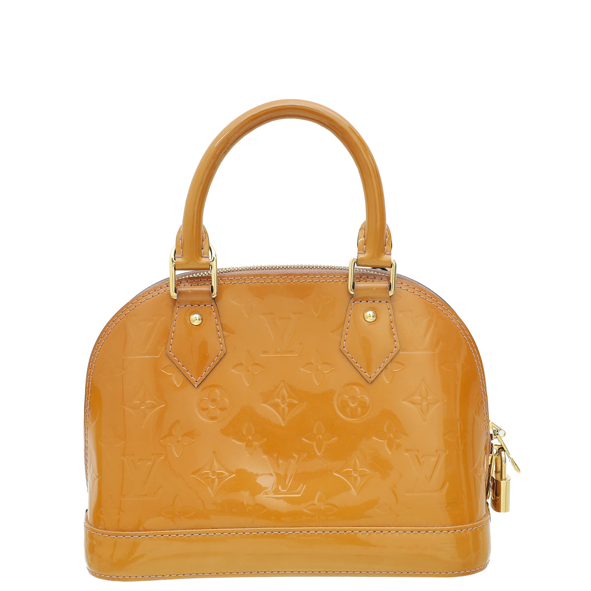 Louis Vuitton Noisette Monogram Vernis Alma BB Bag-Louis Vuitton-THE CLOSET