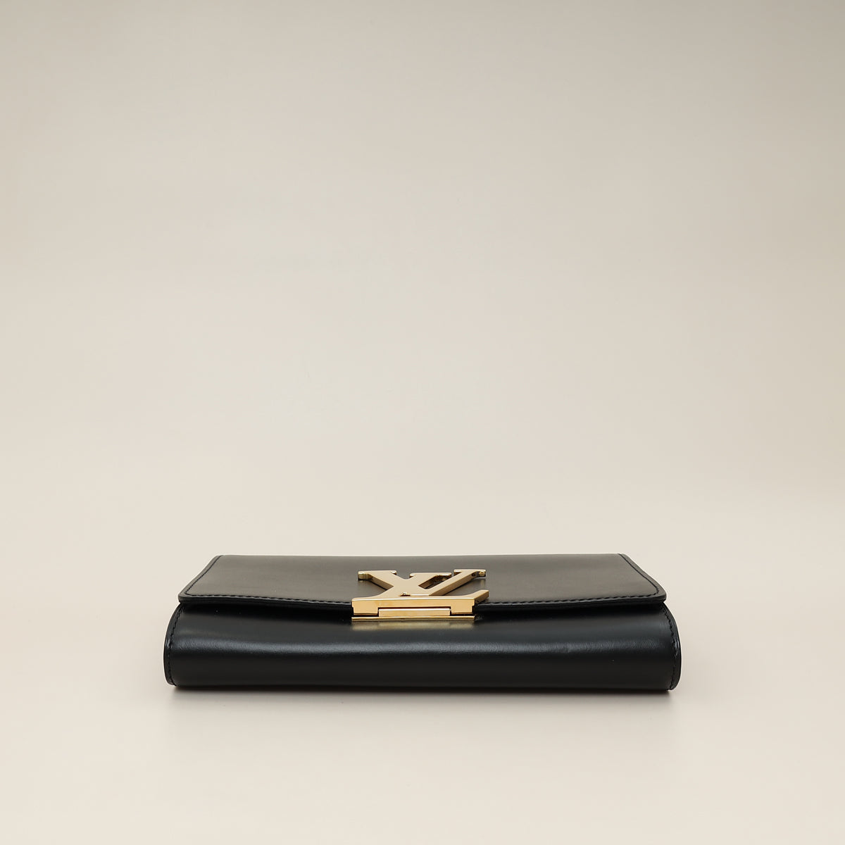 Louis Vuitton Black Louise Matte Chain Clutch-Louis Vuitton-THE CLOSET