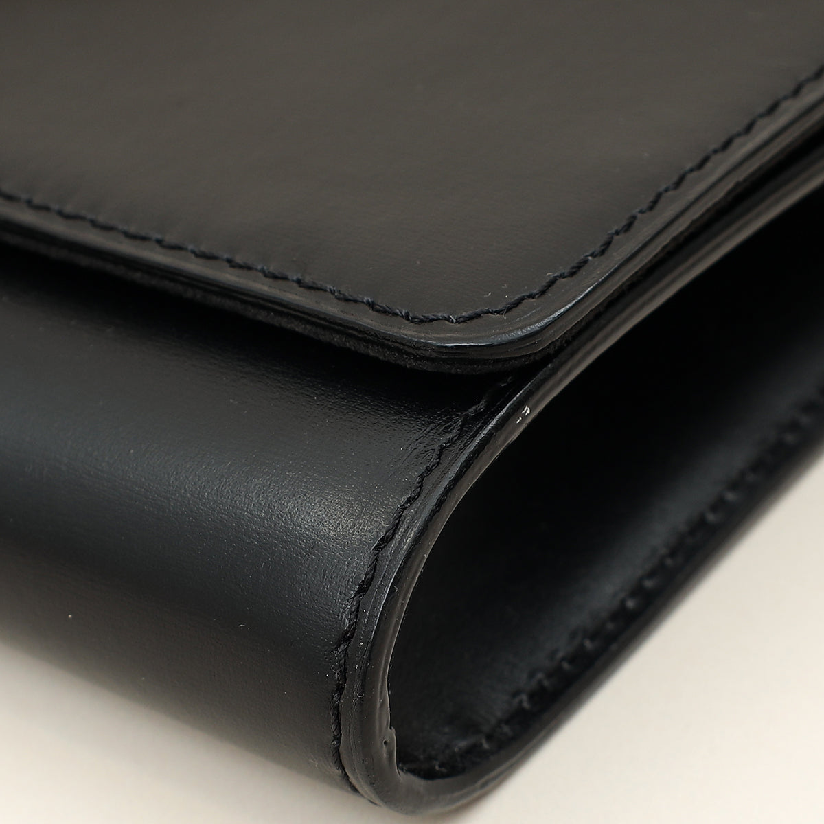 Louis Vuitton Black Louise Matte Chain Clutch-Louis Vuitton-THE CLOSET