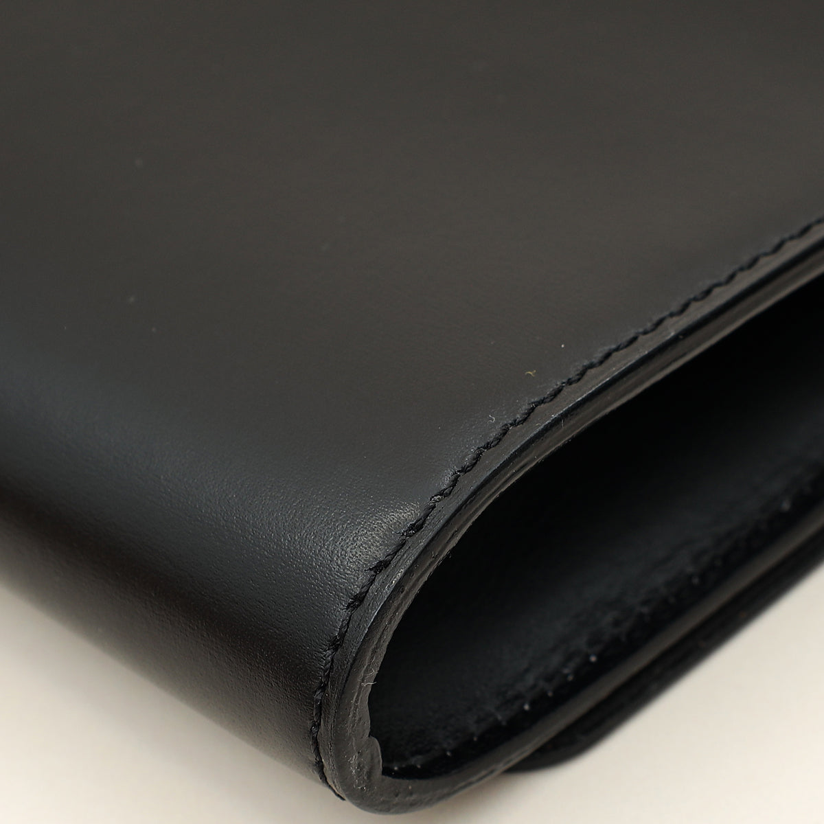 Louis Vuitton Black Louise Matte Chain Clutch-Louis Vuitton-THE CLOSET