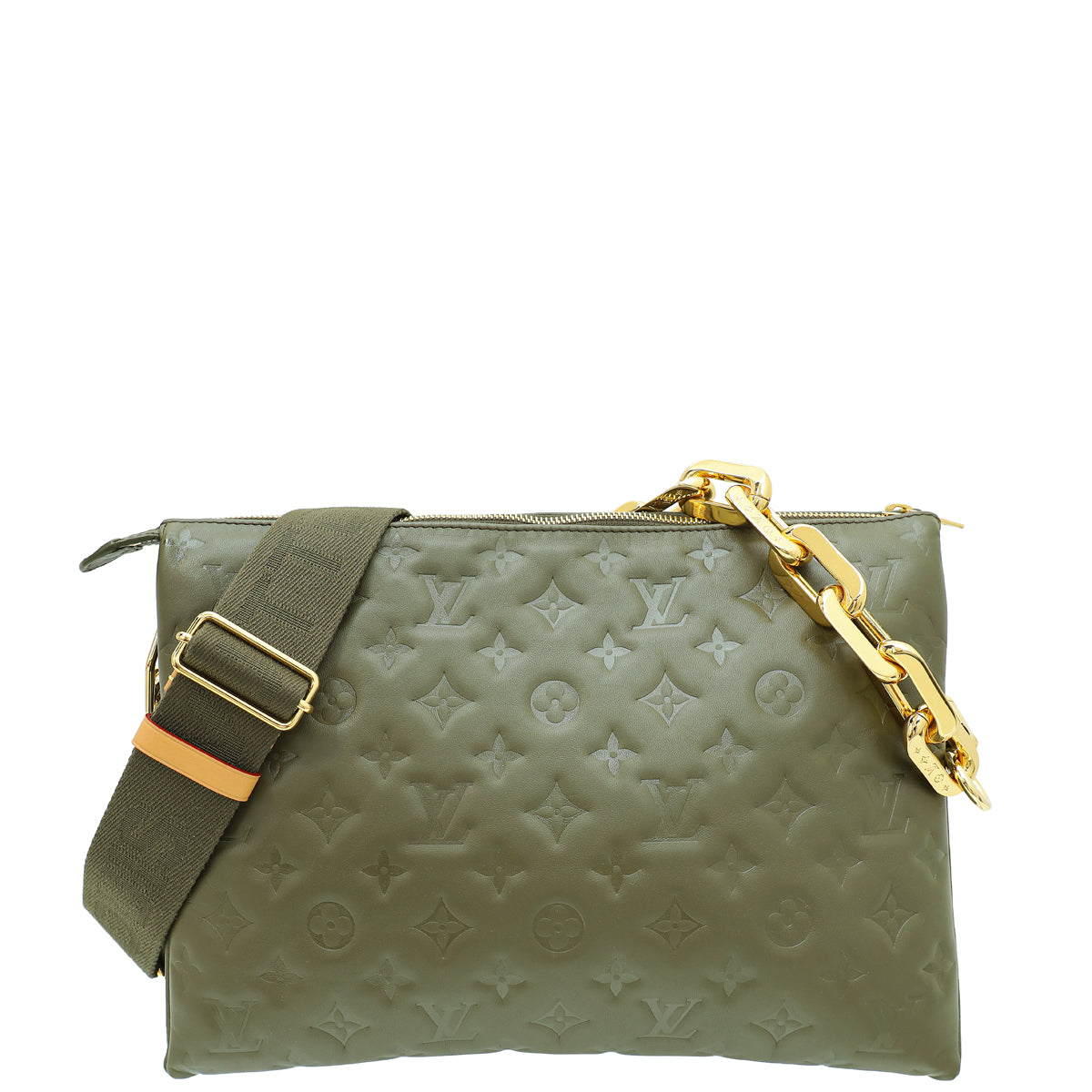 Louis Vuitton Khaki Puffy Monogram Coussin MM Bag-Louis Vuitton-THE CLOSET