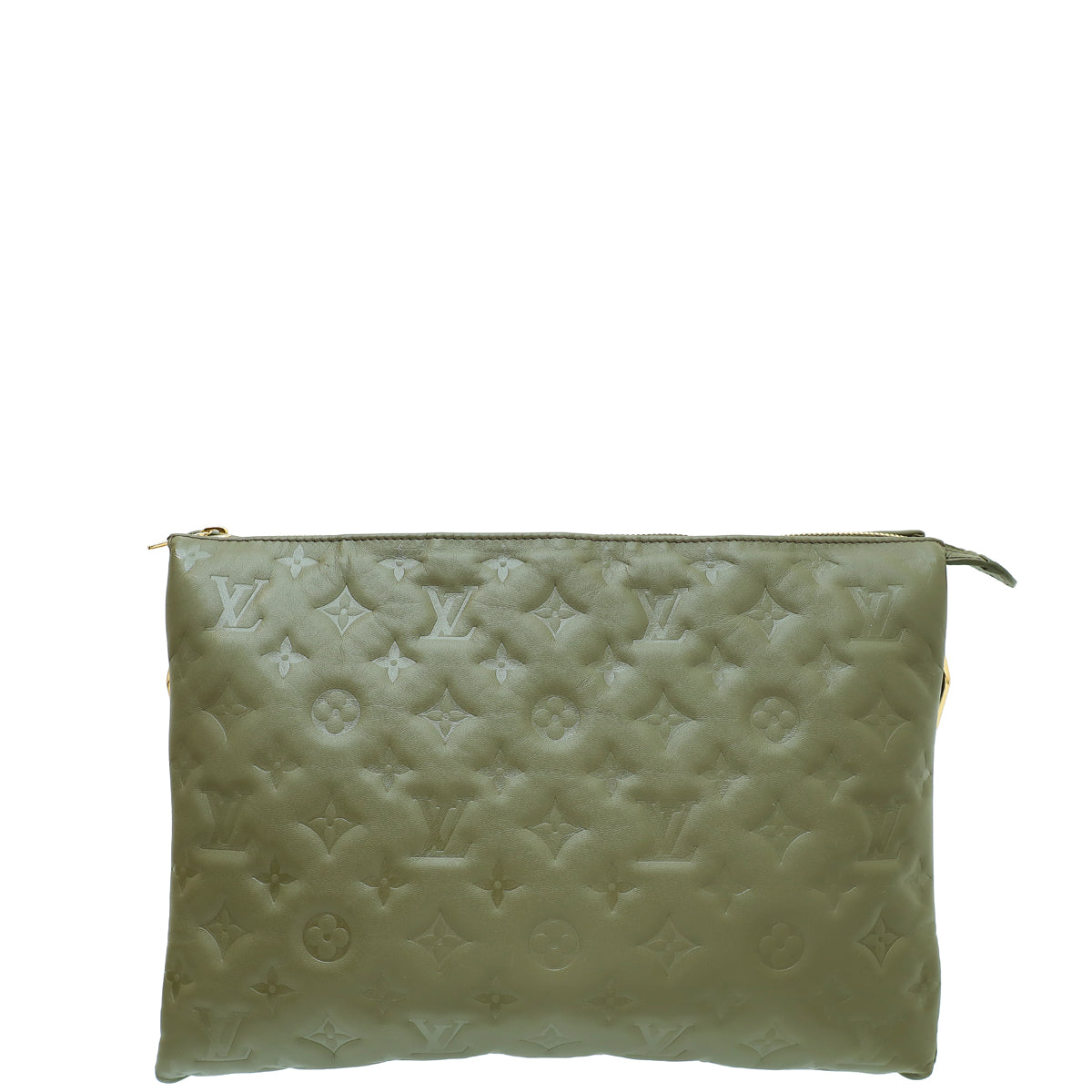 Louis Vuitton Khaki Puffy Monogram Coussin MM Bag-Louis Vuitton-THE CLOSET