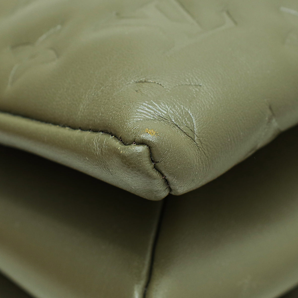 Louis Vuitton Khaki Puffy Monogram Coussin MM Bag