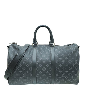 حقيبة لويس فويتون Monogram Eclipse Keepall 45 Bandoulière 