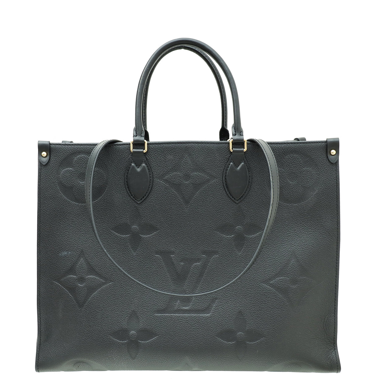 Louis Vuitton Noir Monogram Giant Empreinte Onthego GM Bag-Louis Vuitton-THE CLOSET