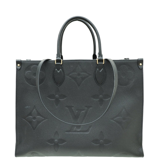 Louis Vuitton Noir Monogram Giant Empreinte Onthego GM Bag