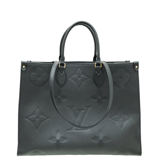 Louis Vuitton Noir Monogram Giant Empreinte Onthego GM Bag