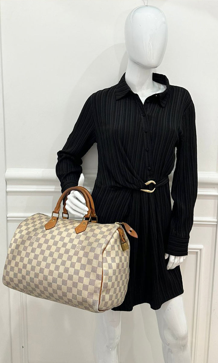 Louis Vuitton Damier Azur Speedy 35 Bag – THE CLOSET