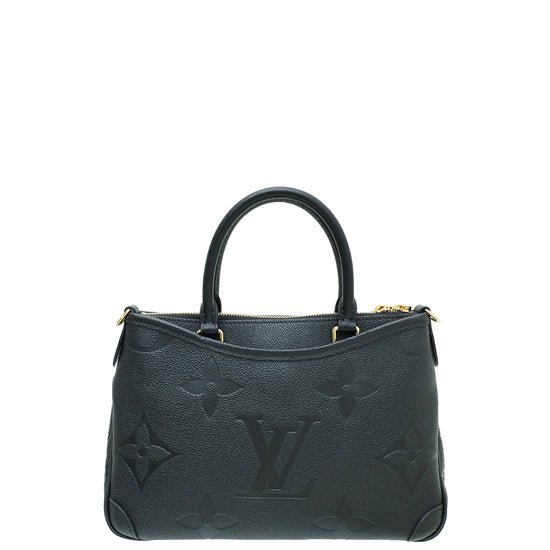 Louis Vuitton Noir Monogram Empreinte Giant Trianon PM Bag