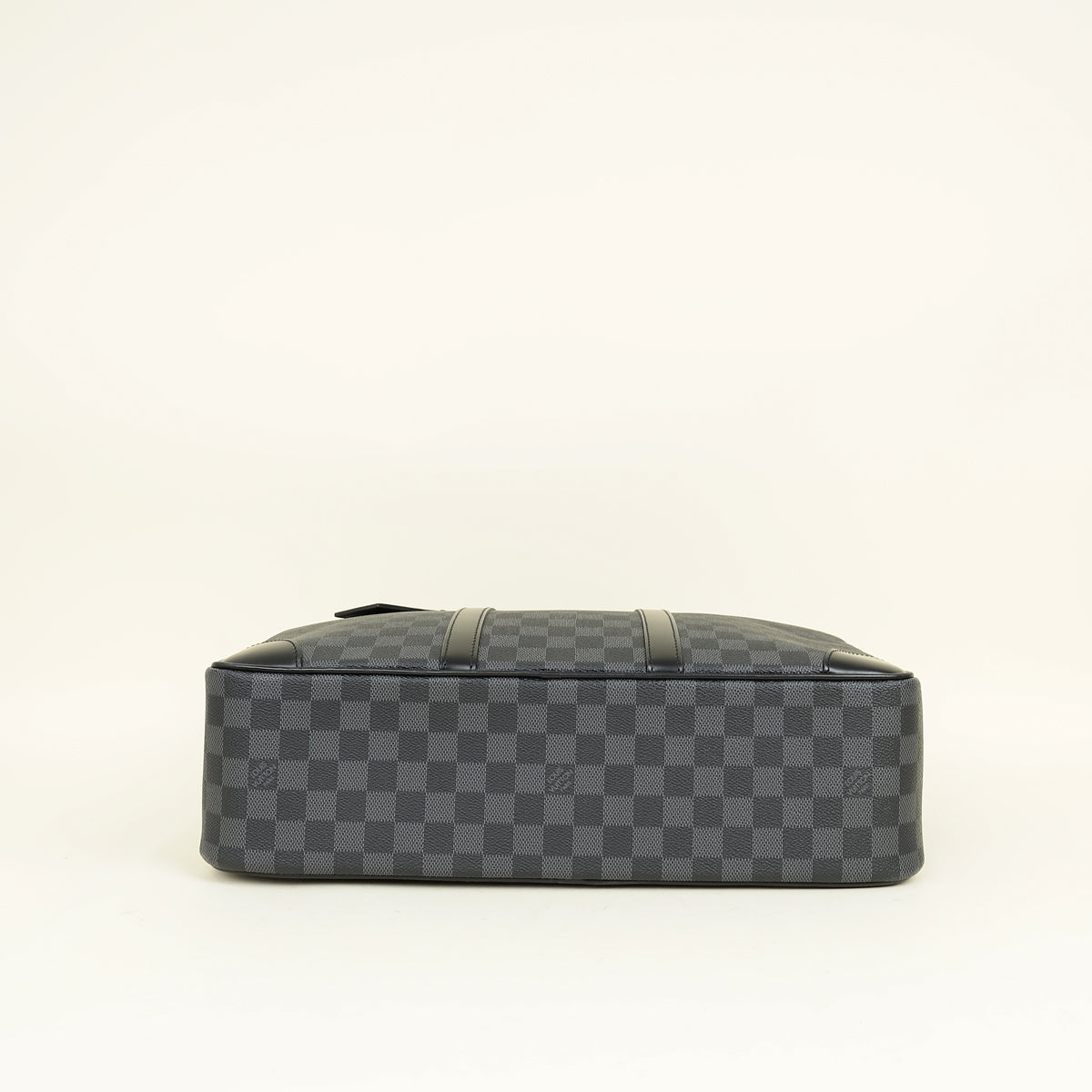 Louis Vuitton Black Damier Graphite Porte Documents Voyage Briefcase w/ Initials A.Mg