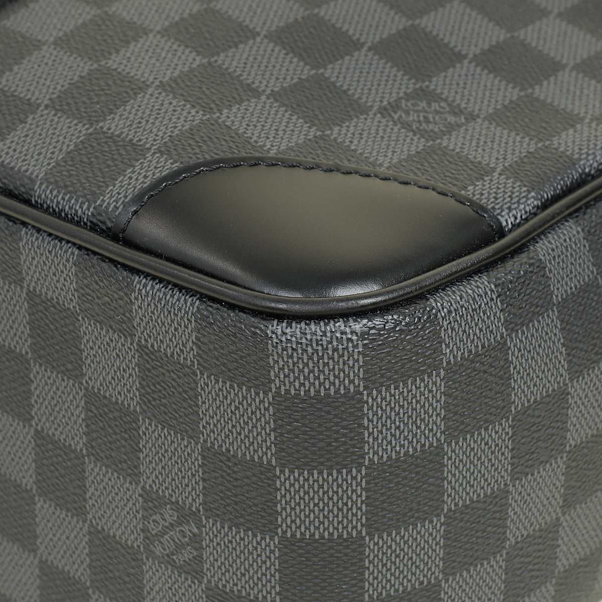 Louis Vuitton Black Damier Graphite Porte Documents Voyage Briefcase w/ Initials A.Mg