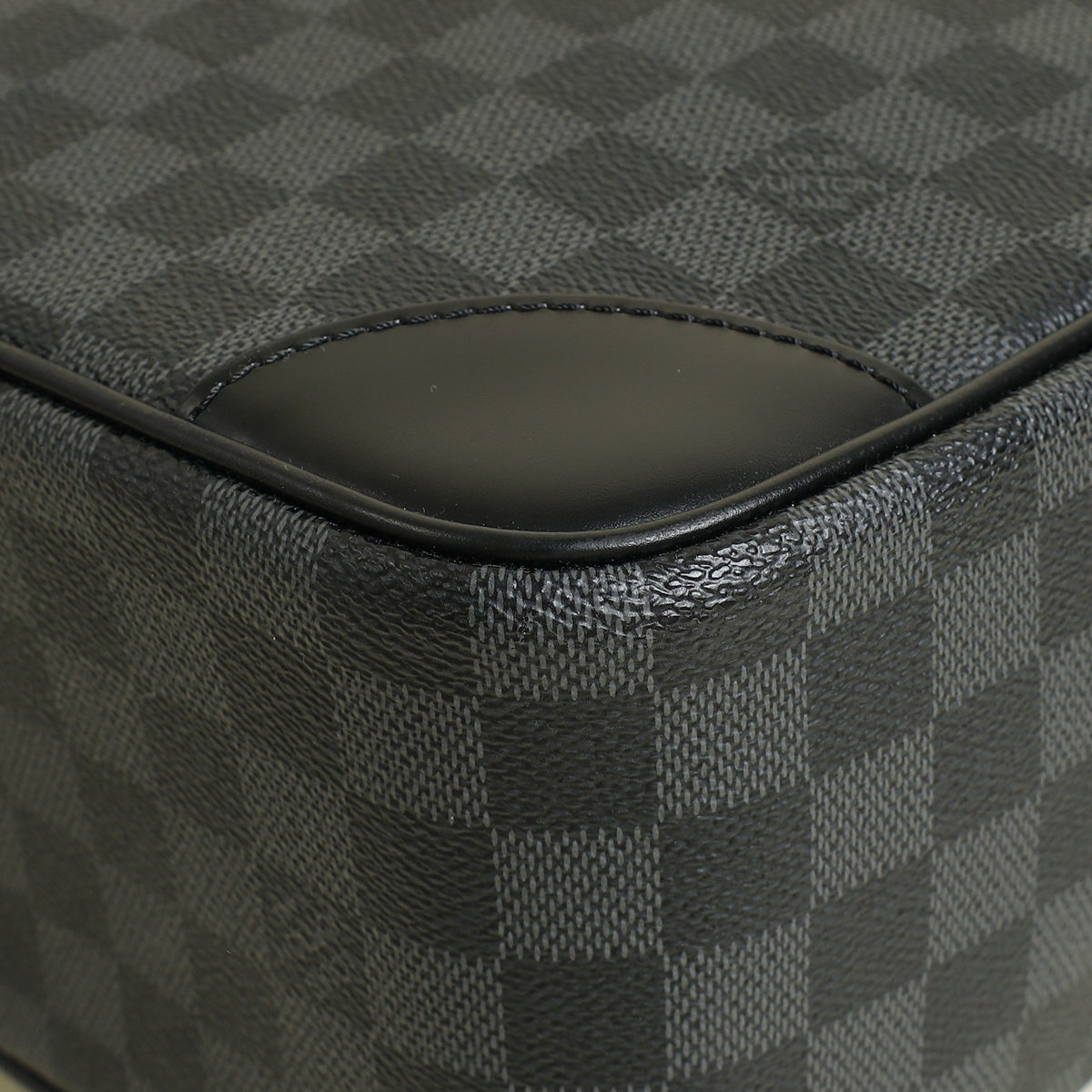 Louis Vuitton Black Damier Graphite Porte Documents Voyage Briefcase w/ Initials A.Mg