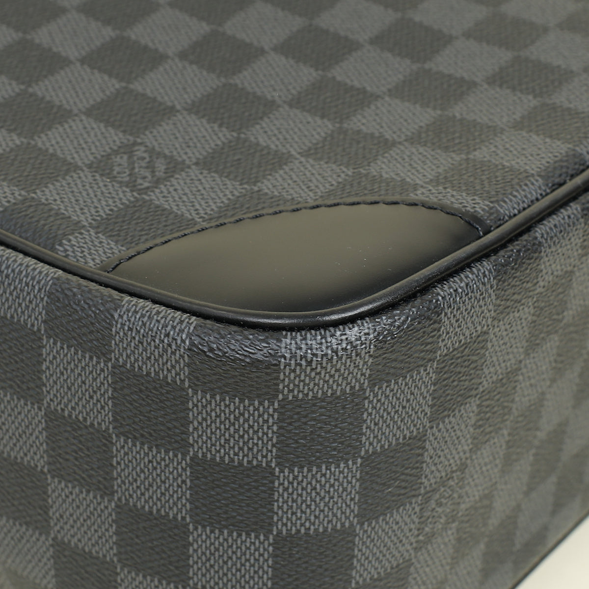 Louis Vuitton Black Damier Graphite Porte Documents Voyage Briefcase w/ Initials A.Mg