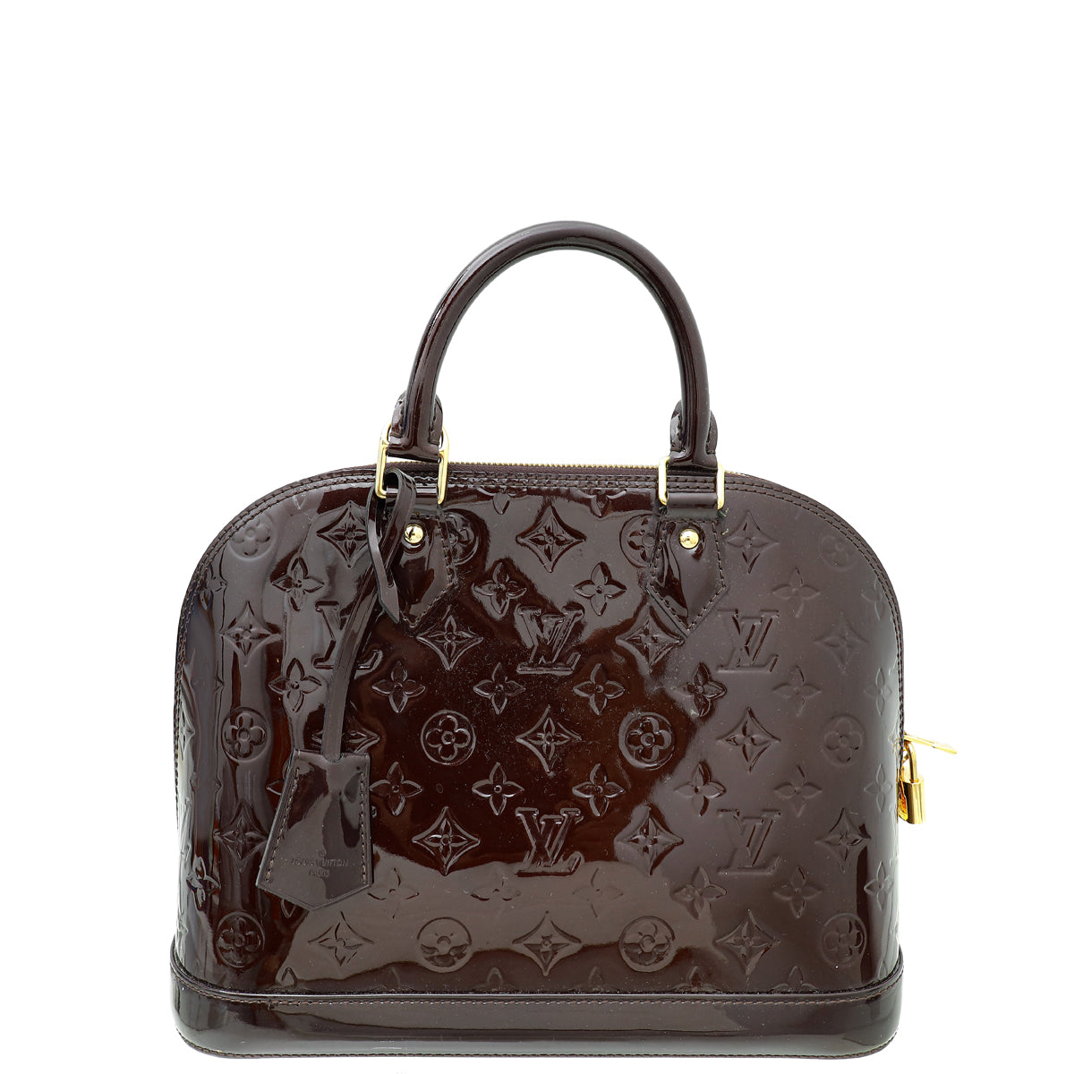 Louis Vuitton Amarante Monogram Vernis Alma PM Bag-Louis Vuitton-THE CLOSET