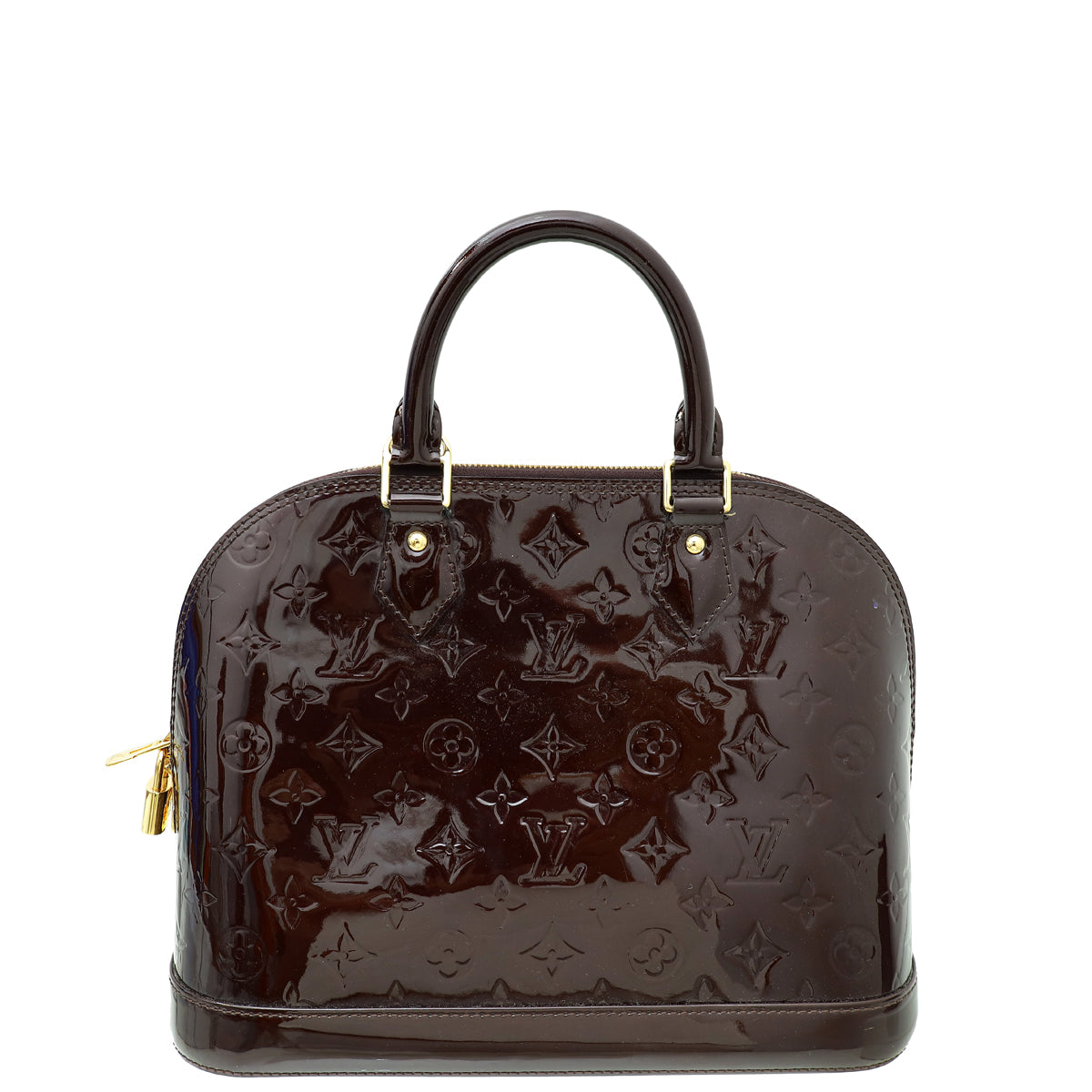 Louis Vuitton Amarante Monogram Vernis Alma PM Bag-Louis Vuitton-THE CLOSET