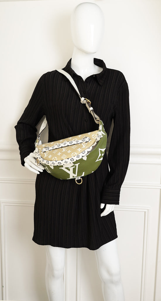 Louis Vuitton Khaki Monogram Giant Bumbag-Louis Vuitton-THE CLOSET