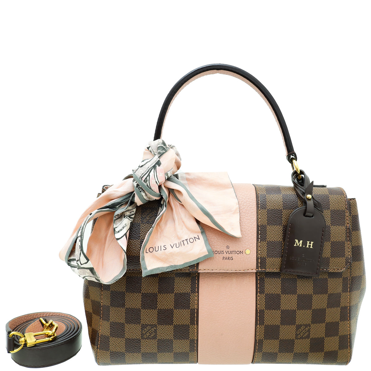 Louis Vuitton Ebene Rose Ballerine Bond Street Bag W/ M.A Initials-Louis Vuitton-THE CLOSET