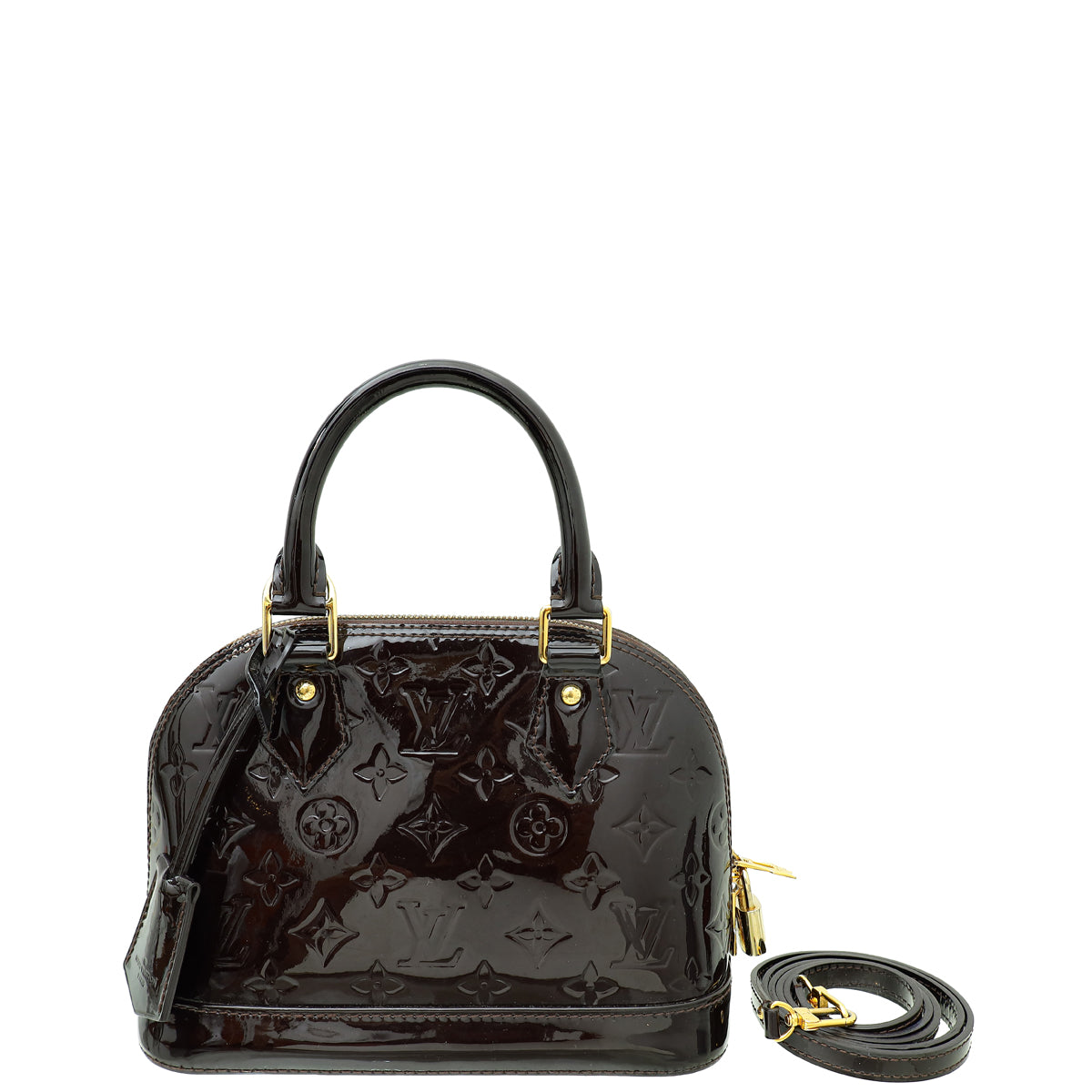 Louis Vuitton Monogram Vernis Alma BB Bag-Louis Vuitton-THE CLOSET