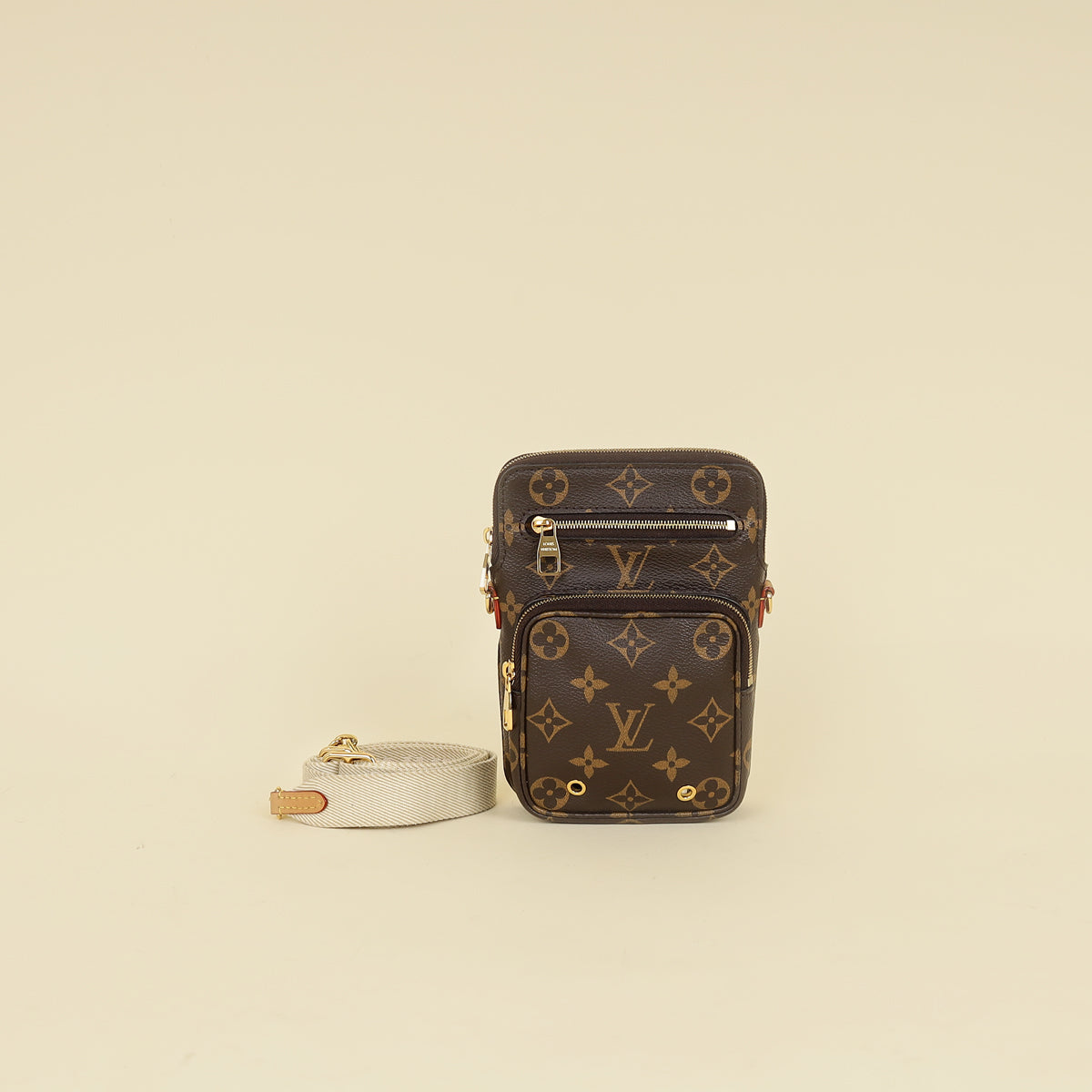 Louis Vuitton Ebene Monogram Utility Phone Sleeve-Louis Vuitton-THE CLOSET