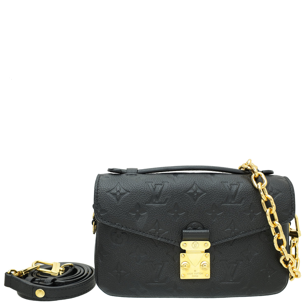 Louis Vuitton Black Monogram Empreinte Metis East West Bag-Louis Vuitton-THE CLOSET
