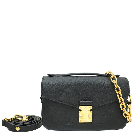 Louis Vuitton Black Monogram Empreinte Metis East West Bag