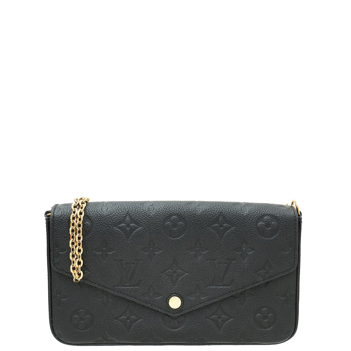 Louis Vuitton Noir Monogram Empreinte Felicie Pochette-Louis Vuitton-THE CLOSET
