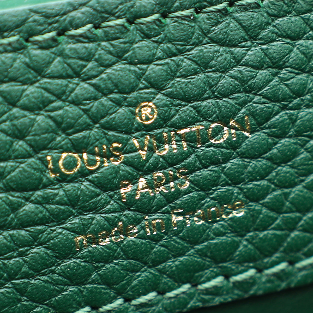 Louis Vuitton Emeraude Mini Capucines Taurillon Python Leather Bag