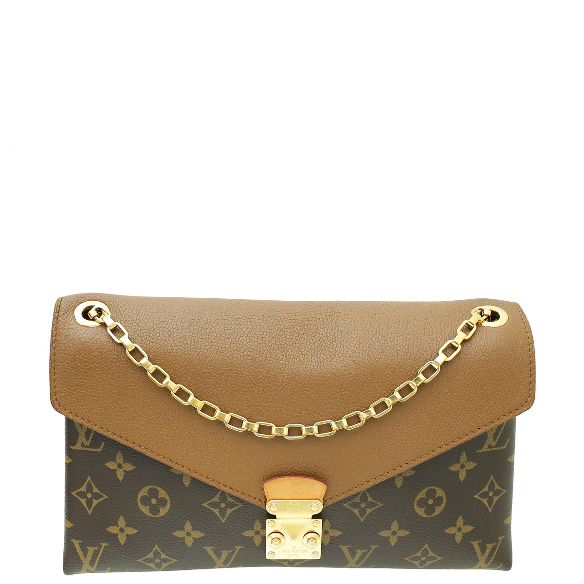 Louis Vuitton Monogram Brown Pallas Chain Bag-Louis Vuitton-THE CLOSET