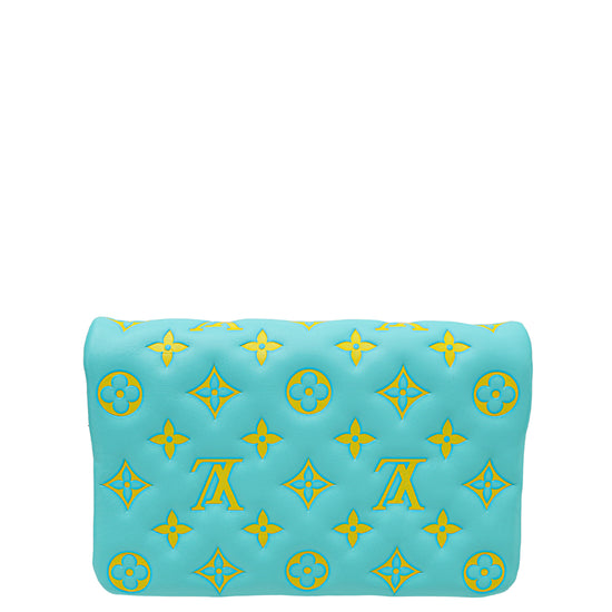 Louis Vuitton Menthe Jaune Embossed Monogram Vuittamins Pochette Coussin