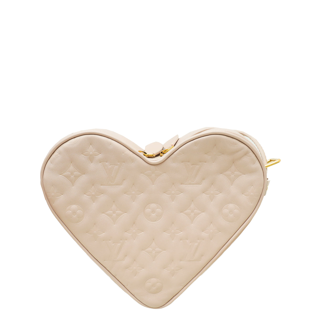 Louis Vuitton Shimmer Light Pink Ltd. Ed. Monogram Embossed Fall in Love Sac Coeur Bag-Louis Vuitton-THE CLOSET