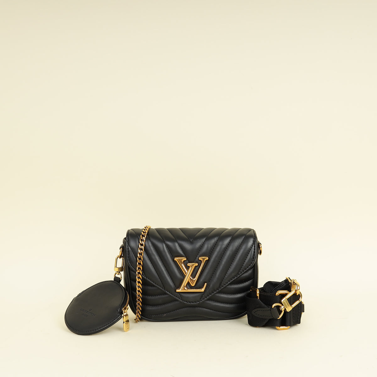 Louis Vuitton Black New Wave Multi Pochette Bag