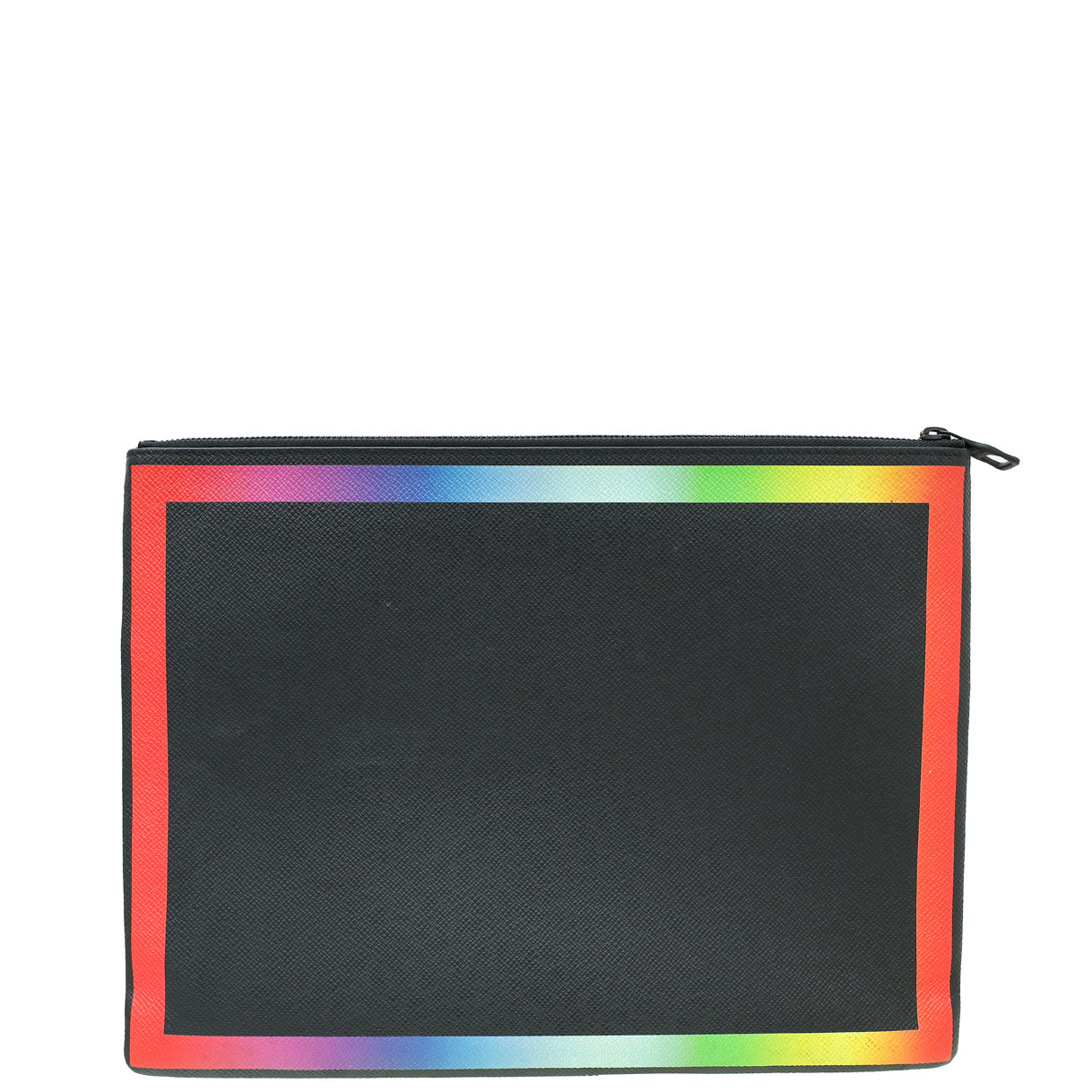 Louis Vuitton Black Taiga A4 Rainbow Pouch