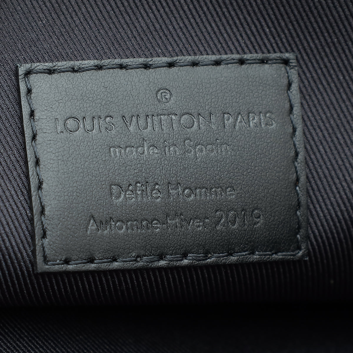 Louis Vuitton Black Taiga A4 Rainbow Pouch