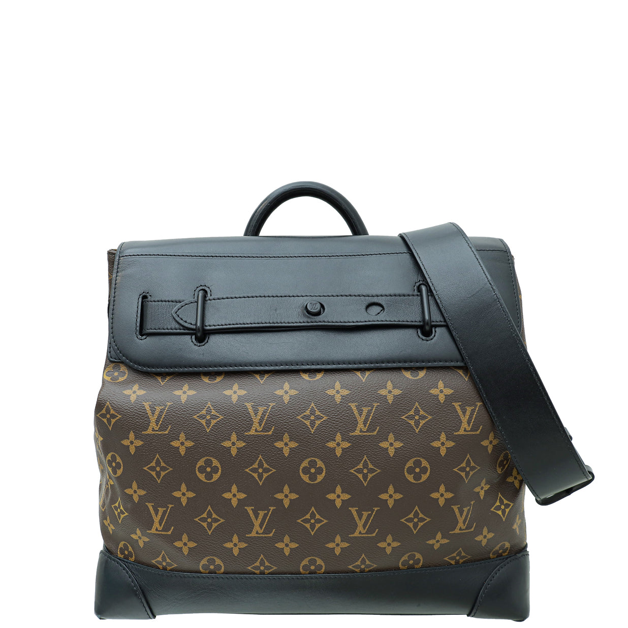 Louis Vuitton Monogram Black Solar Ray Steamer PM Bag