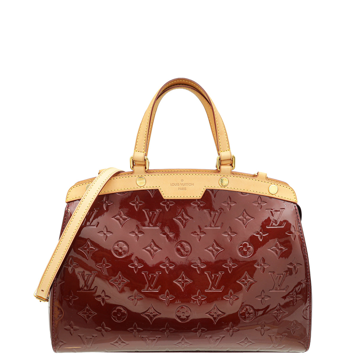 Louis Vuitton Rouge Fauvista Monogram Vernis Brea MM Bag-Louis Vuitton-THE CLOSET