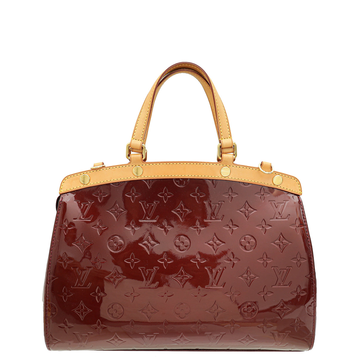 Louis Vuitton Rouge Fauvista Monogram Vernis Brea MM Bag-Louis Vuitton-THE CLOSET