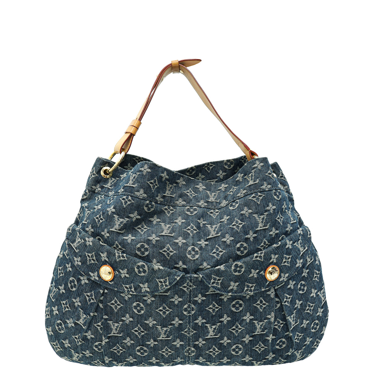 Louis Vuitton Blue Denim Monogram Denim Daily GM Bag-Louis Vuitton-THE CLOSET