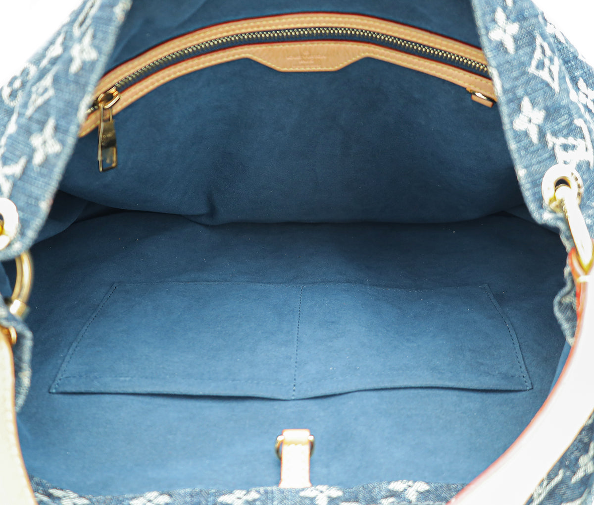 Louis Vuitton Blue Denim Monogram Denim Daily GM Bag-Louis Vuitton-THE CLOSET